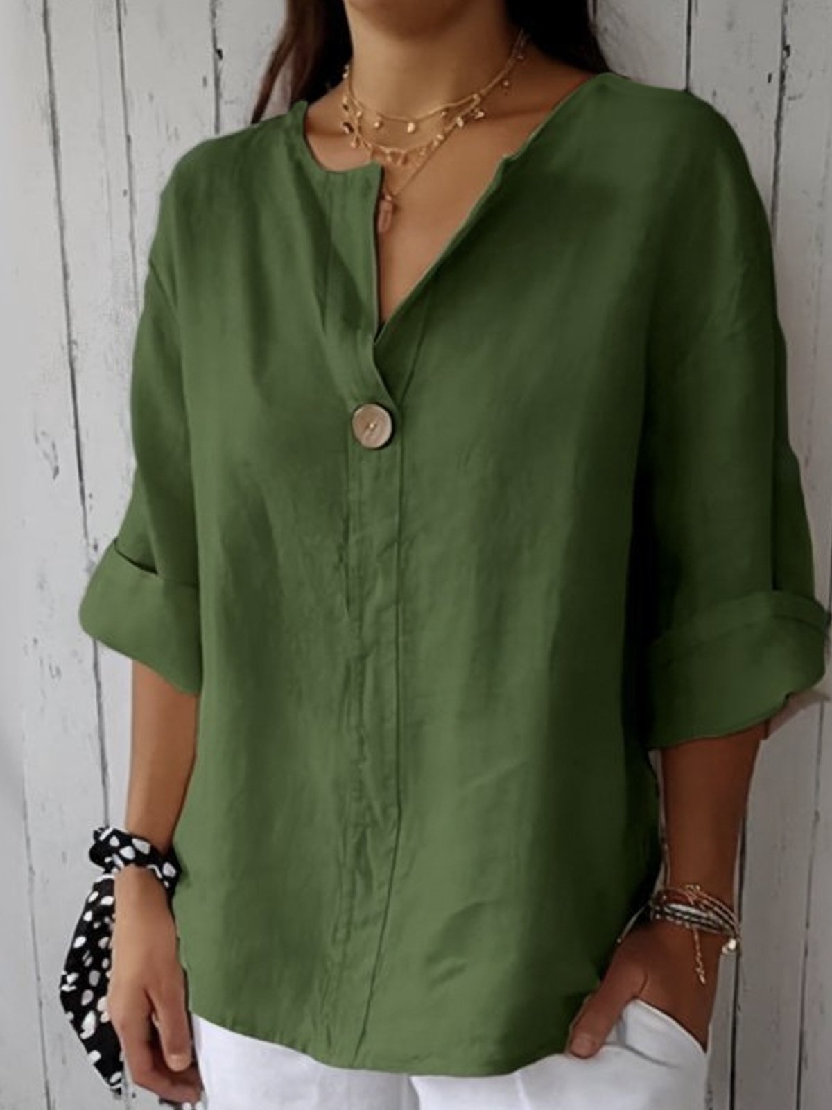 JESSE | Casual V-Neck Blouse