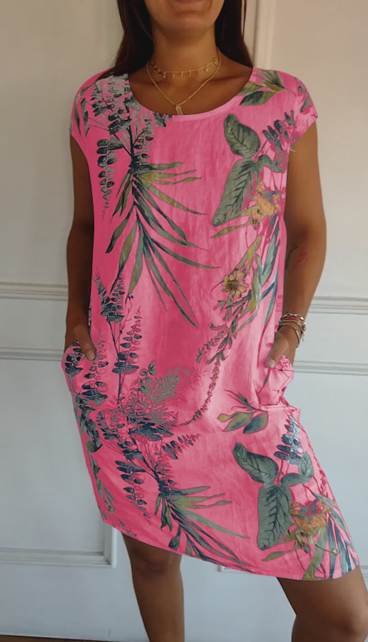 Annelym - Robe confortable à col rond
