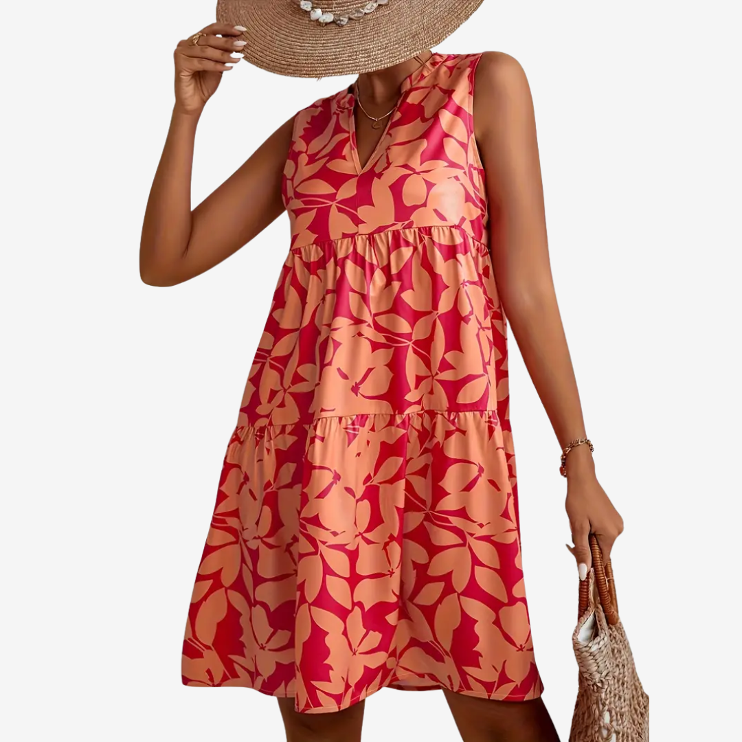 NoréaFloral Flared Midi Dress