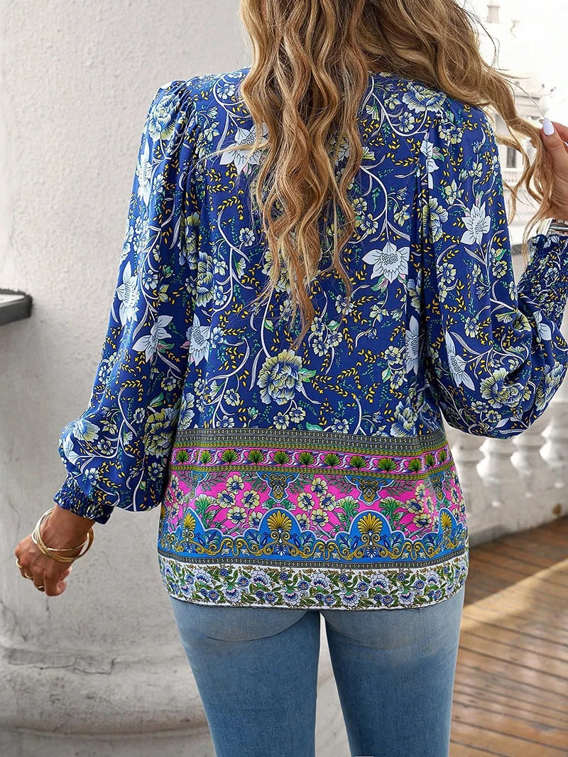 Arya | Blouse Paysanne Boho Blossom