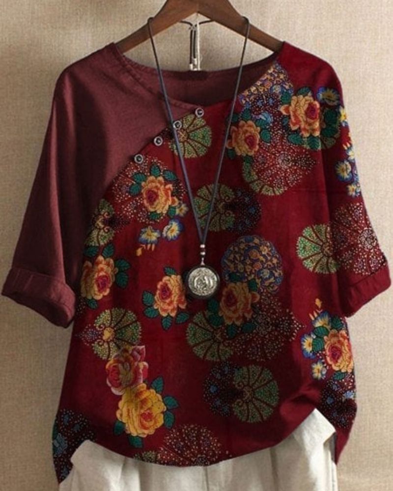 Laola | T-shirt à manches courtes et motif floral