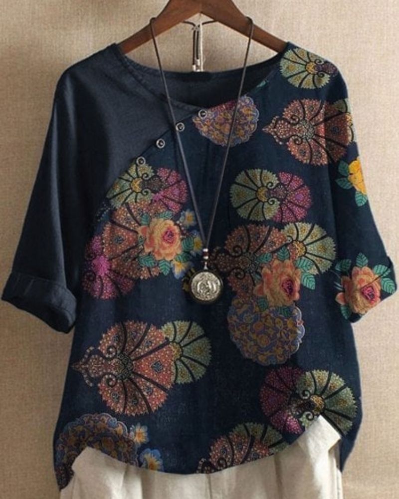 Laola | T-shirt à manches courtes et motif floral