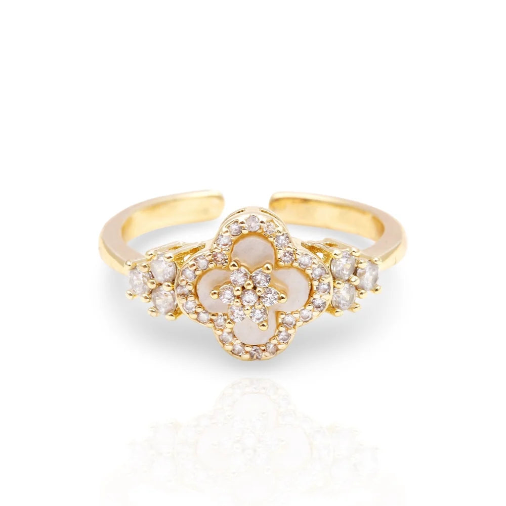 DIAMOND BLOOM RING GOLD