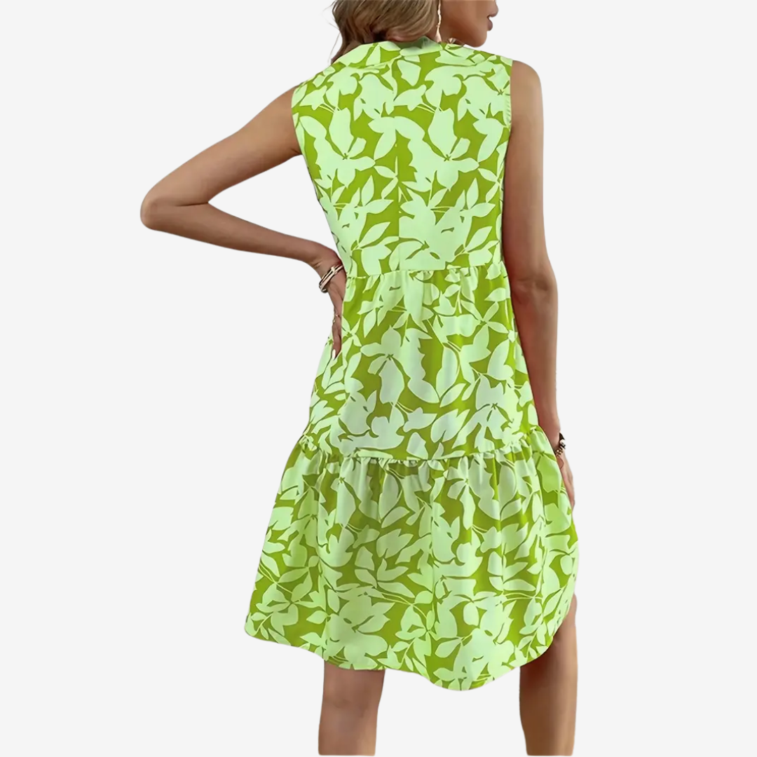 NoréaFloral Flared Midi Dress