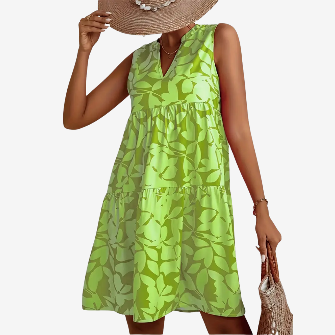 NoréaFloral Flared Midi Dress
