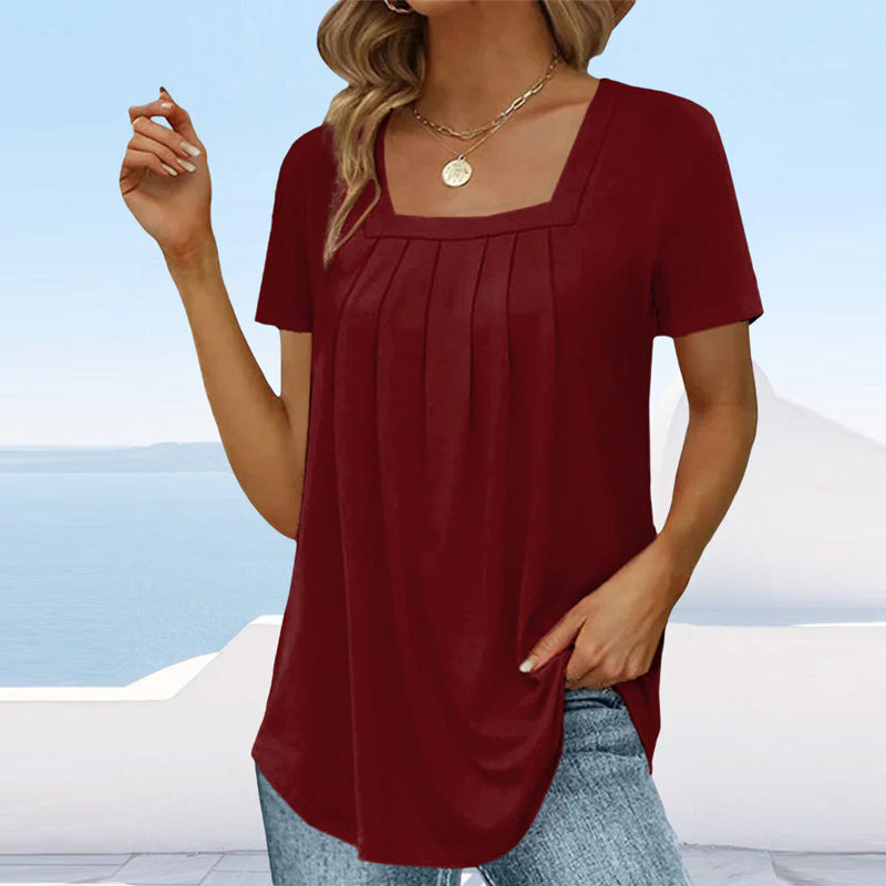 Mindy | Blouse Plissée Élégante