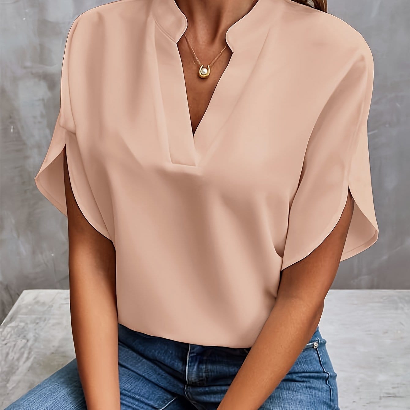 JULITA | Elegant Blouse with Draping
