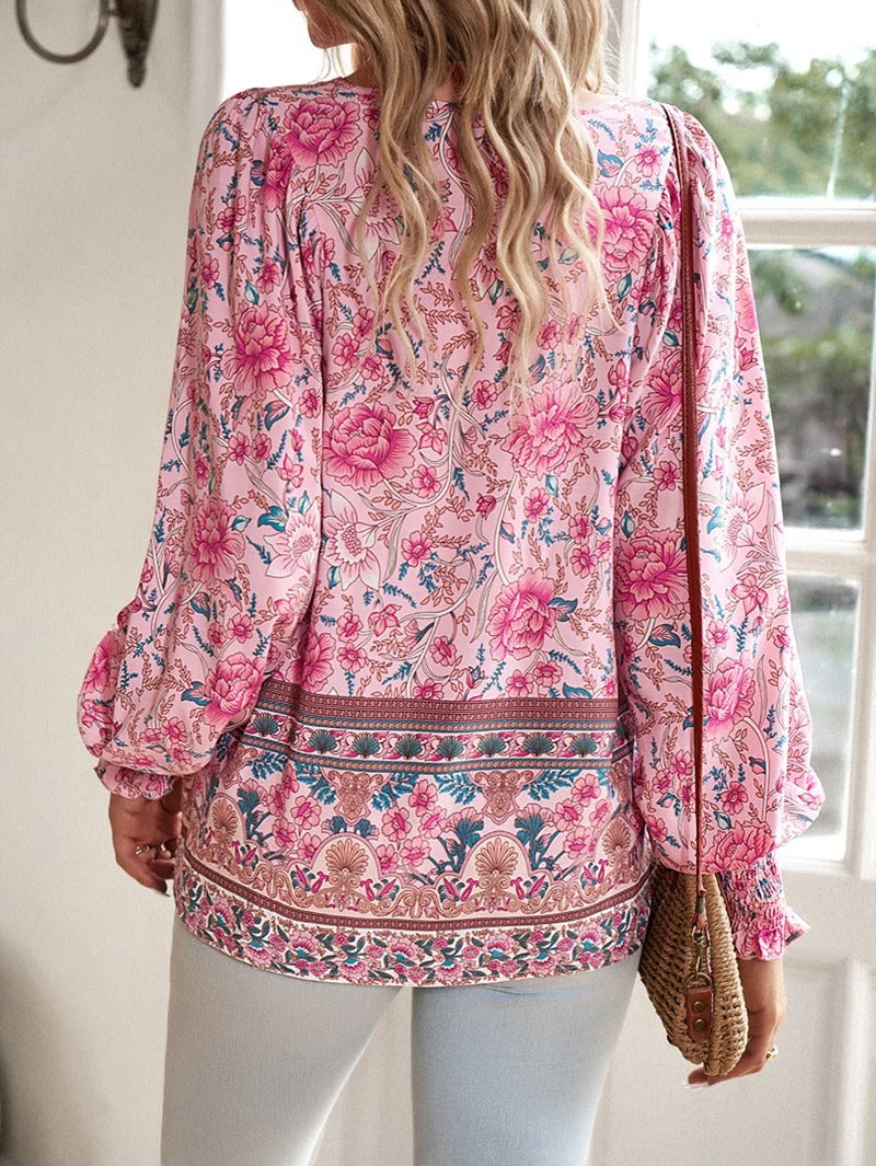 Arya | Blouse Paysanne Boho Blossom