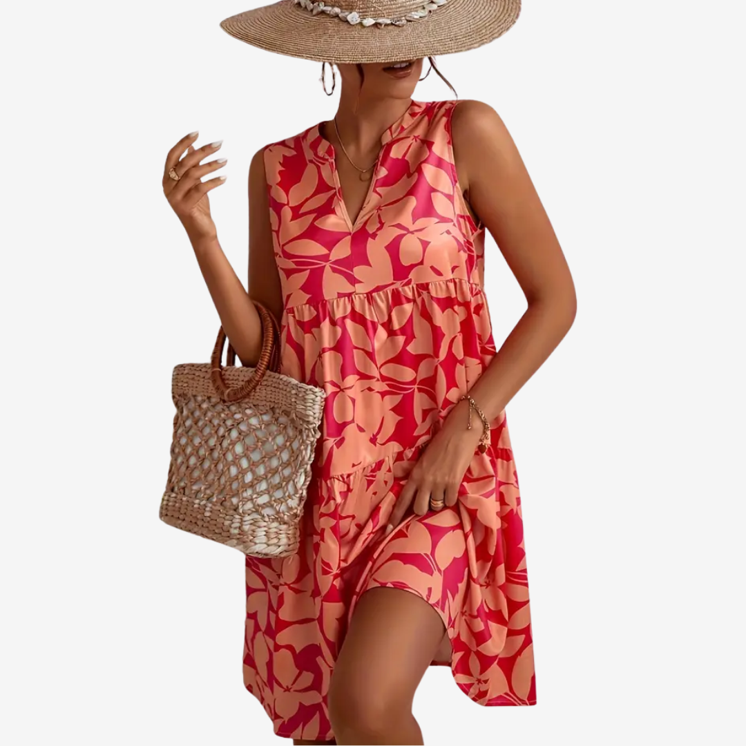 NoréaFloral Flared Midi Dress