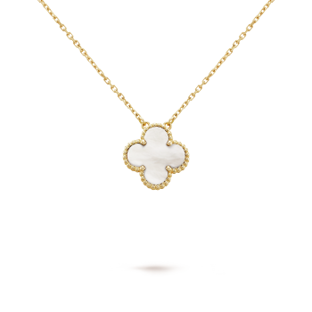 FLORAL BEAUTY PENDANT NECKLACE - WHITE