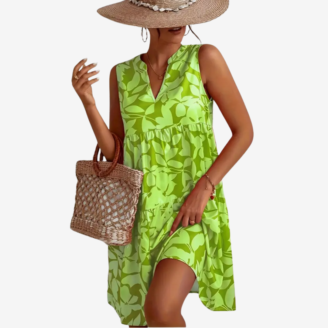 NoréaFloral Flared Midi Dress