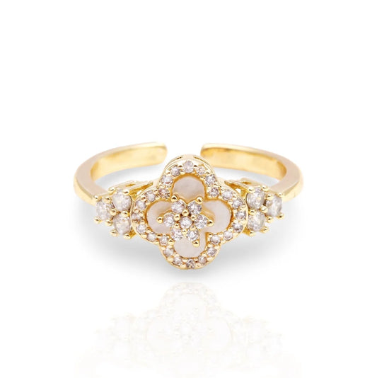 DIAMOND BLOOM RING GOLD