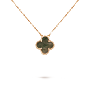 LAVISH CLOVER NECKLACE - BROWN