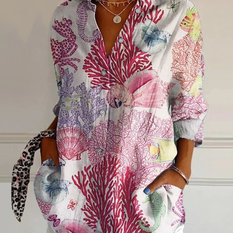 Diane | Blouse Artistique Élégante