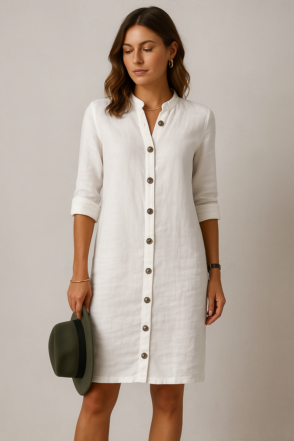Amalia | Robe avec fermeture à boutons