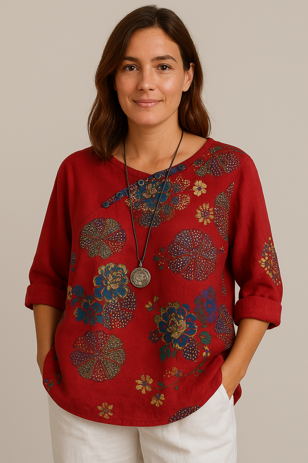 Laola | T-shirt à manches courtes et motif floral