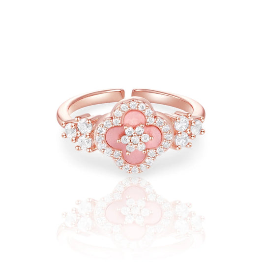 DIAMOND BLOOM RING ROSÉ GOLD