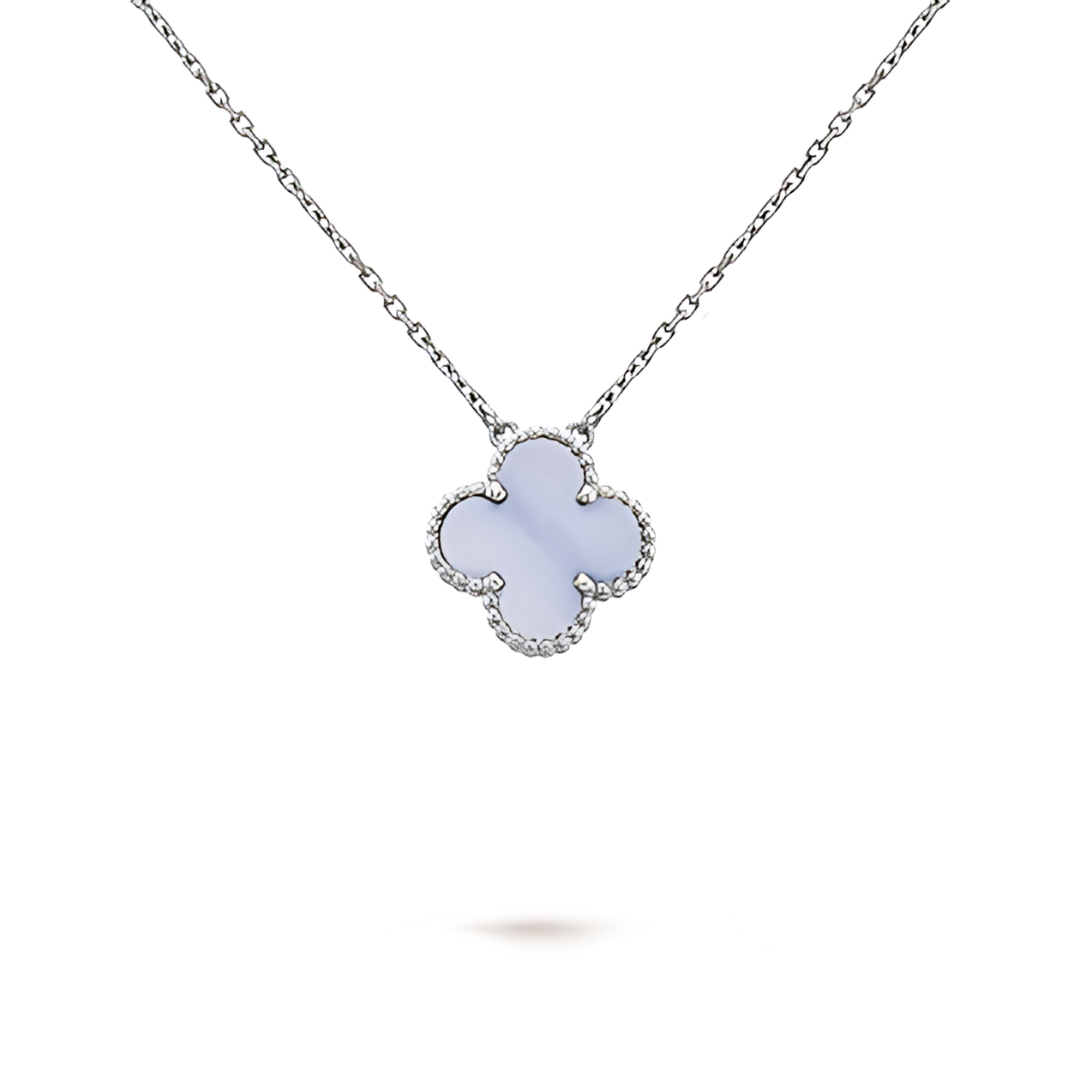 LAVISH CLOVER NECKLACE - VIOLET