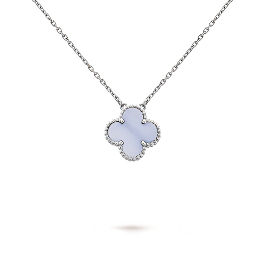 LAVISH CLOVER NECKLACE - VIOLET