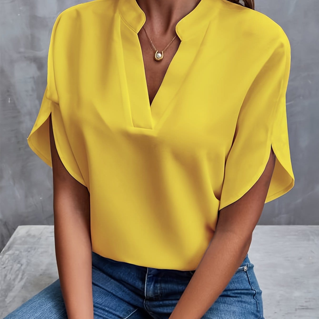 JULITA | Elegant Blouse with Draping